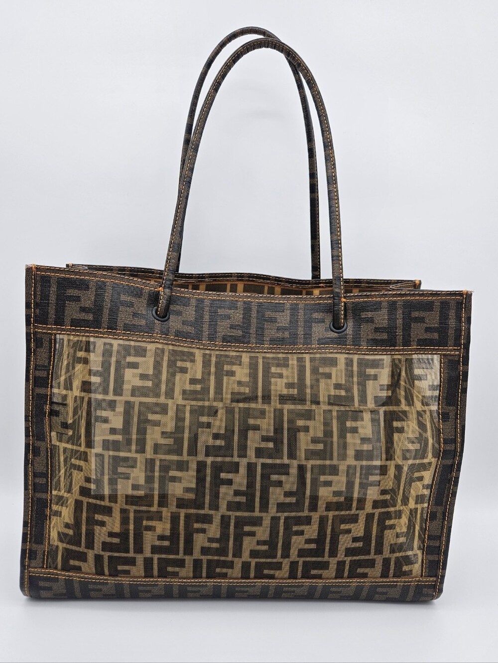 Authentic Fendi Mesh Tote #4393M